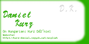 daniel kurz business card